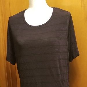 dark purple and black T-shirt very comfortable